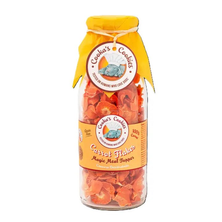 Cooka's Cookies Carrot Flakes - topper van wortel vlokken - Shop with Marley's