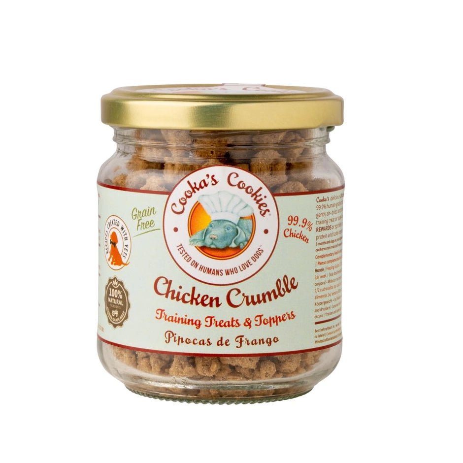 Cooka's Cookies Chicken Crumble (100gram) - topper van krokante kipkruimels - Shop with Marley's