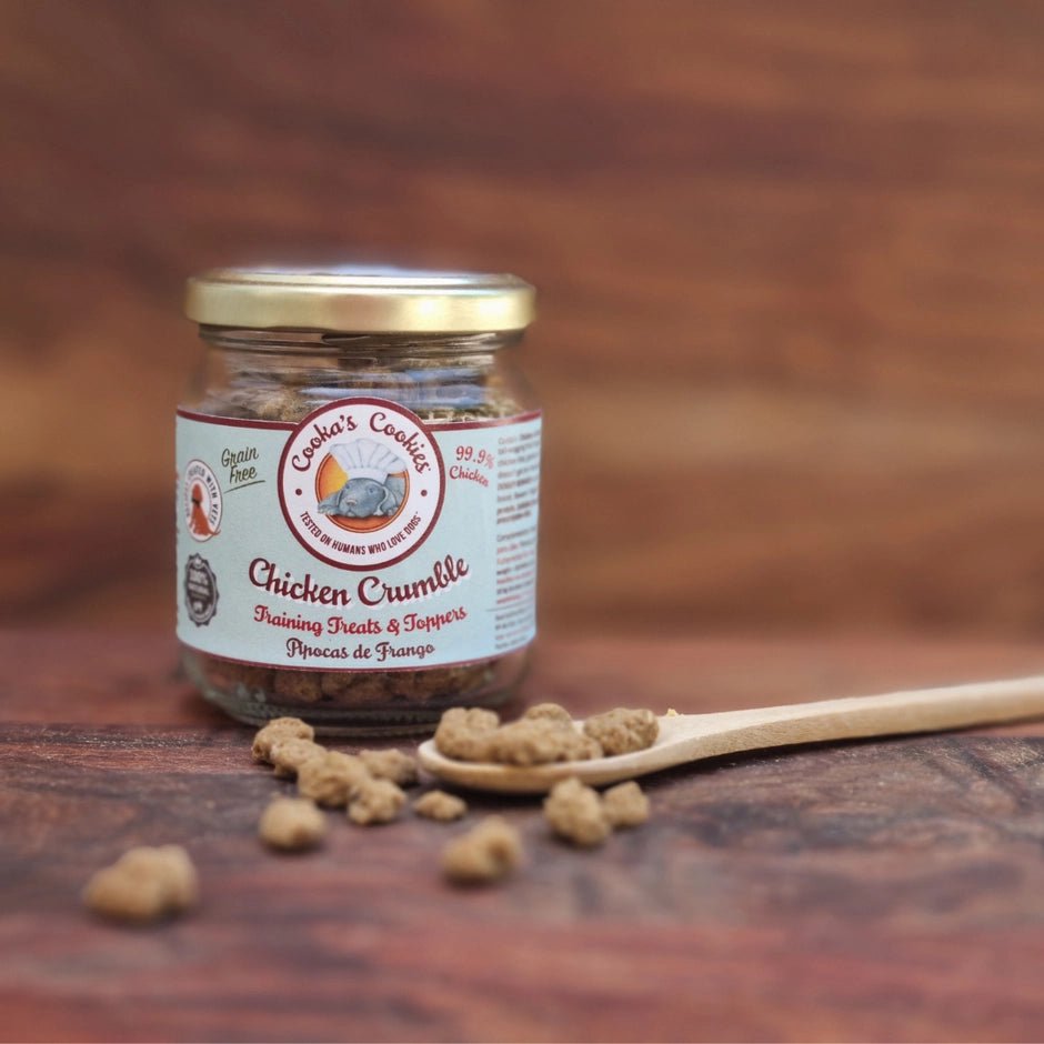 Cooka's Cookies Chicken Crumble (100gram) - topper van krokante kipkruimels - Shop with Marley's