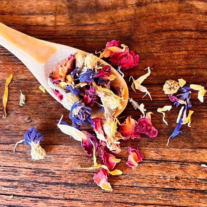 Cooka's Cookies Flower Power (35gram) - kleurrijke topper gemaakt van eetbare bloemen - Shop with Marley's