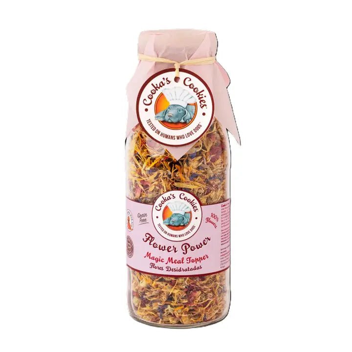 Cooka's Cookies Flower Power (35gram) - kleurrijke topper gemaakt van eetbare bloemen - Shop with Marley's