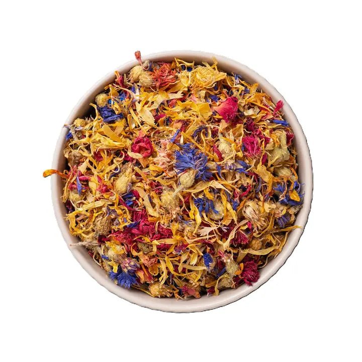 Cooka's Cookies Flower Power (35gram) - kleurrijke topper gemaakt van eetbare bloemen - Shop with Marley's