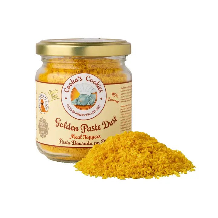 Cooka's Cookies Golden Paste Dust - maaltijdtopper gemaakt van kokos en kurkuma - Shop with Marley's