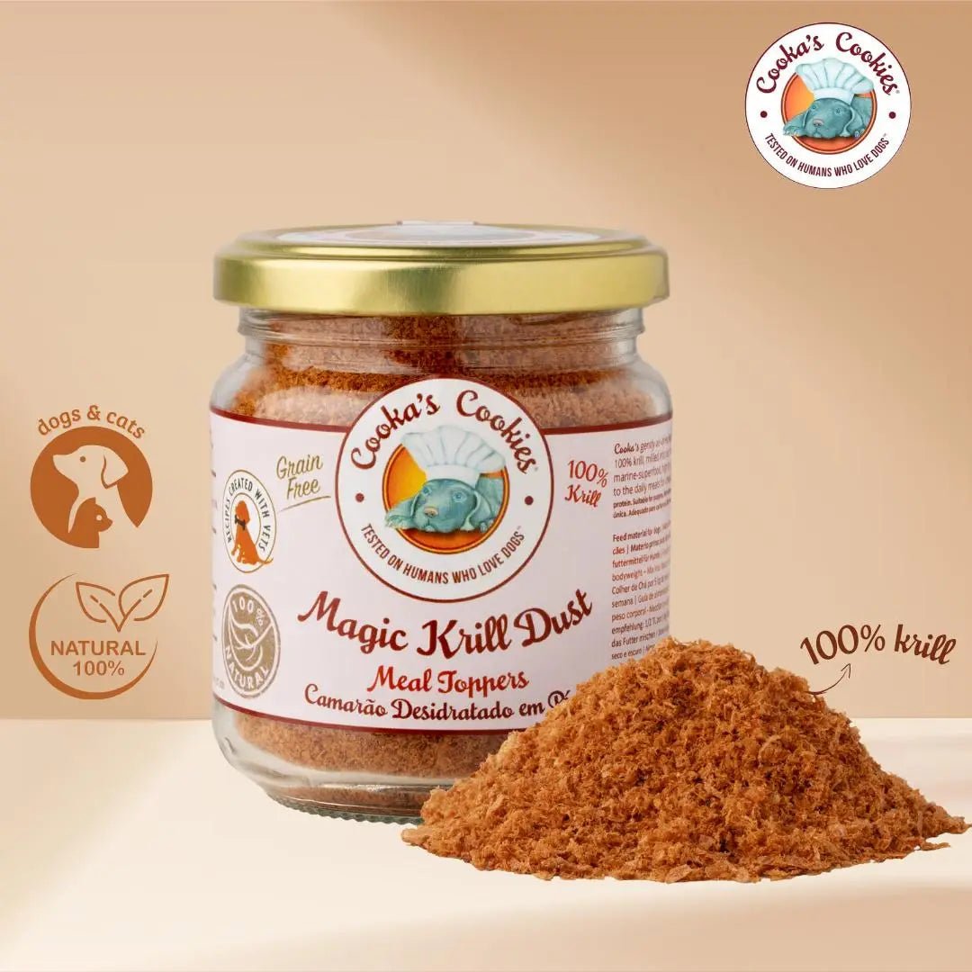 Cooka's Cookies Magic Krill Dust (180gr) - Rijk aan omega - 3 en ondersteund de weerstand - Shop with Marley's