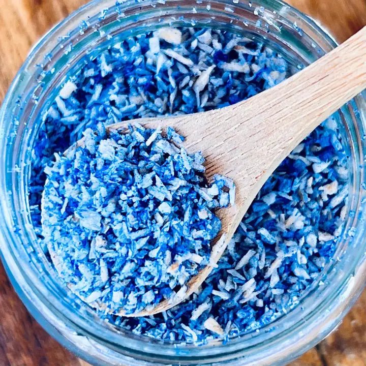 Cooka's Cookies Mermaid Dust - maaltijdtopper gemaakt van kokos en blauwe spirulina - Shop with Marley's
