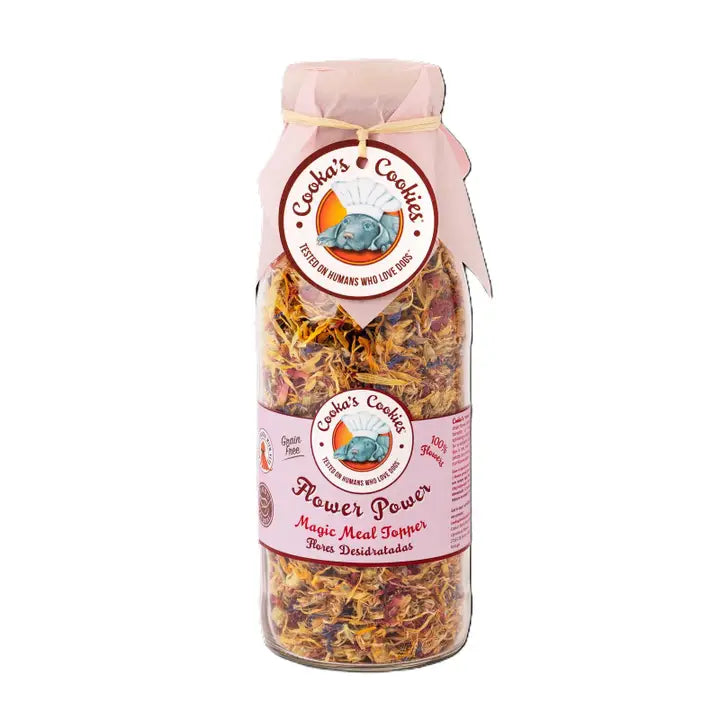 Cooka's Cookies Flower Power (35gram) - kleurrijke topper gemaakt van eetbare bloemen