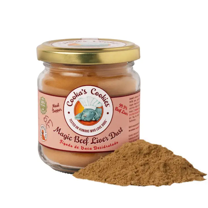 Cooka's Cookies Magic Beef Liver Dust - smakelijke maaltijdtopper van runderlever