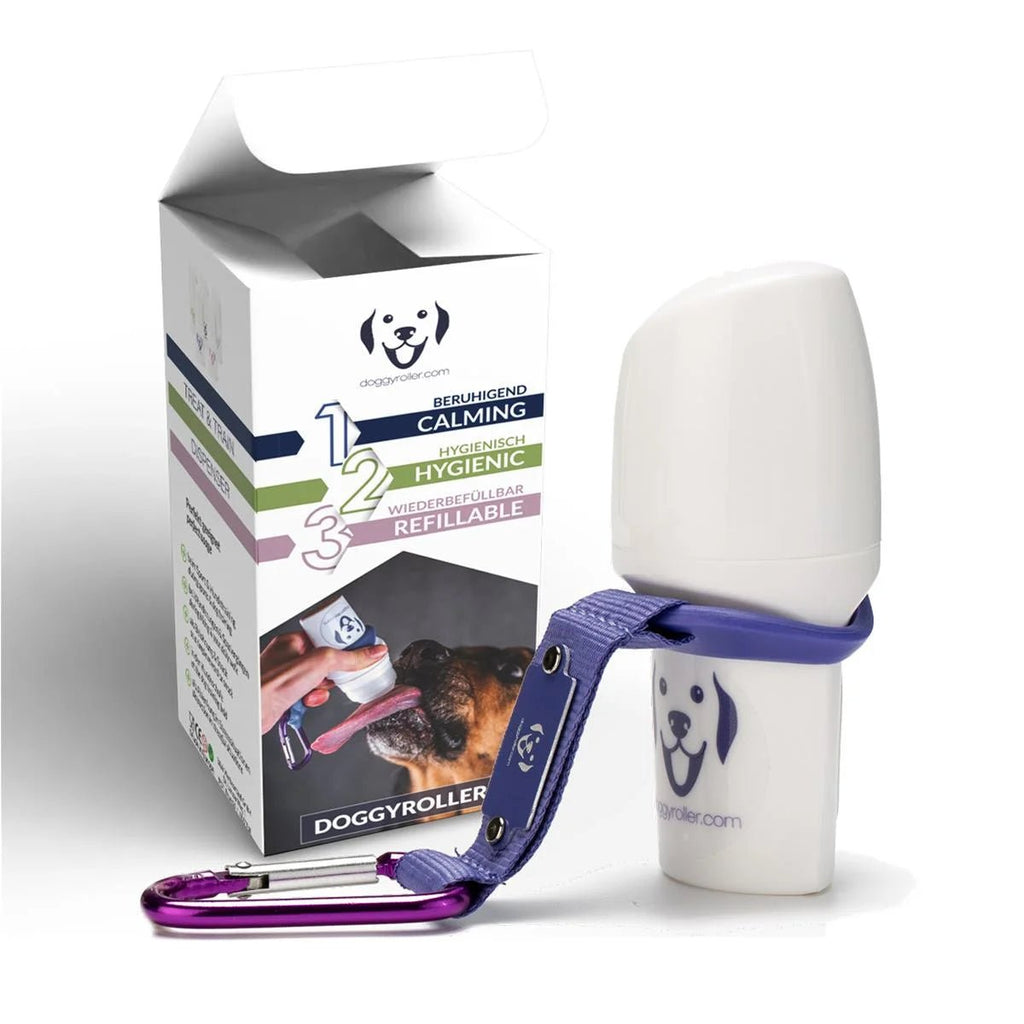 Doggyroller met karabijnhaak — vloeibare beloningsdispenser voor honden - Shop with Marley's