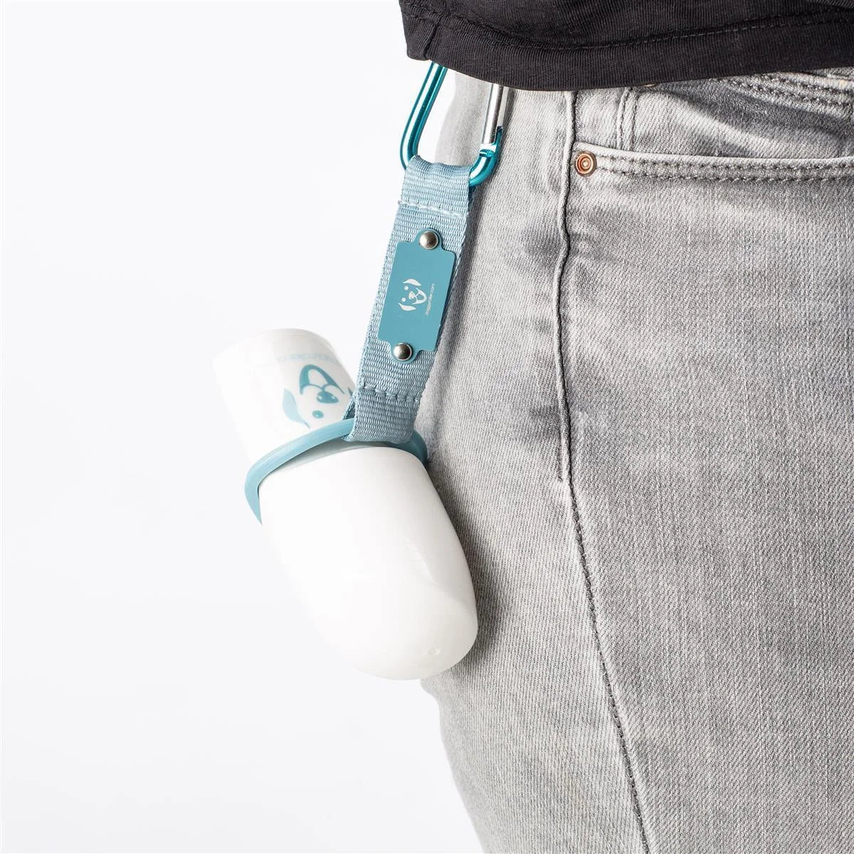 Doggy roller with carabiner turquoise