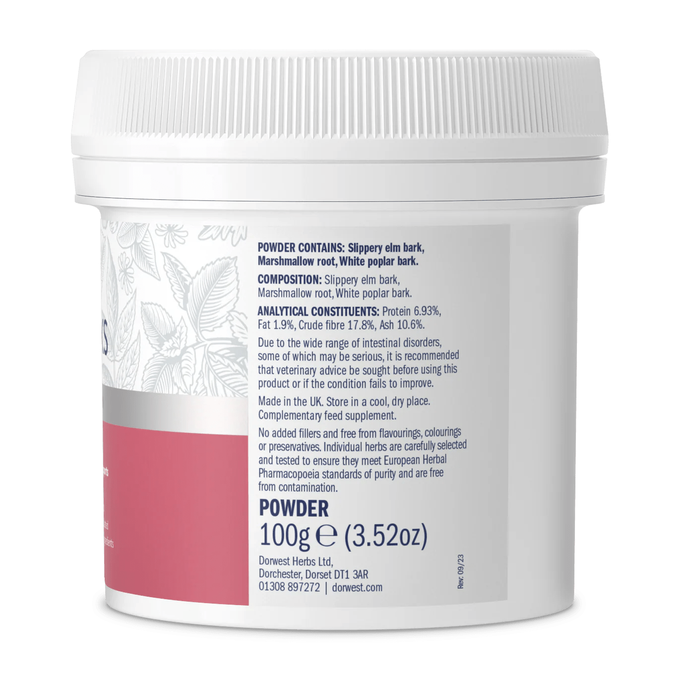 Dorwest Boombastmeel / Tree Bark Powder - kalmerende werking op darmen en spijsvertering - 100gr - Shop with Marley's