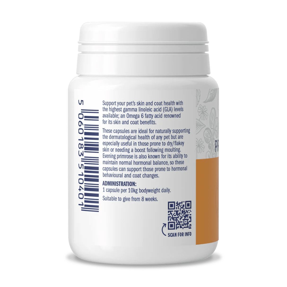 Dorwest Evening primrose/Theunisbloemolie - Glanzende vacht & hormonale balans - 100 stuks - Shop with Marley's