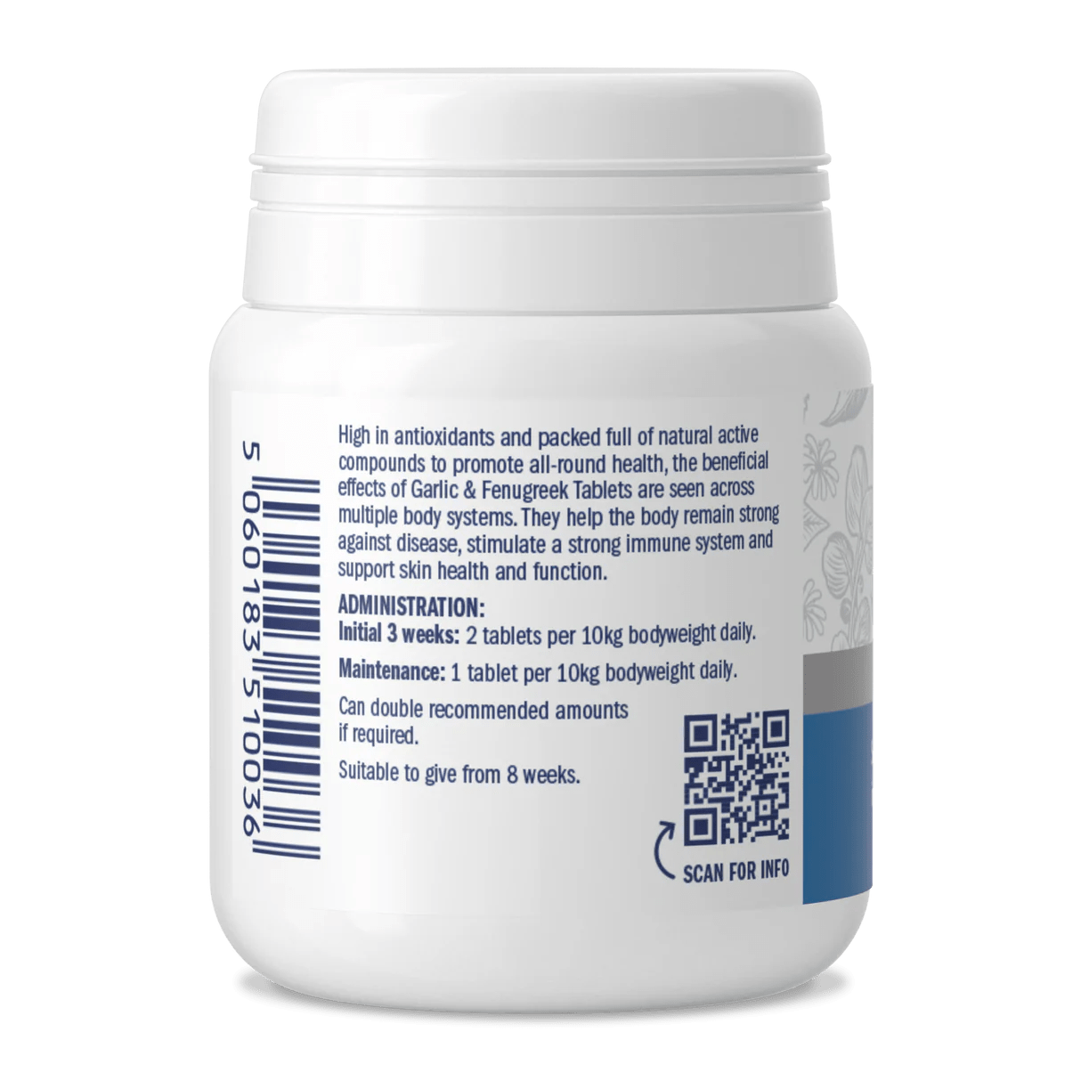 Dorwest Garlic & Fenugreek - ondersteuning weerstand & bewegingsapparaat - 100 tabletten - Shop with Marley's