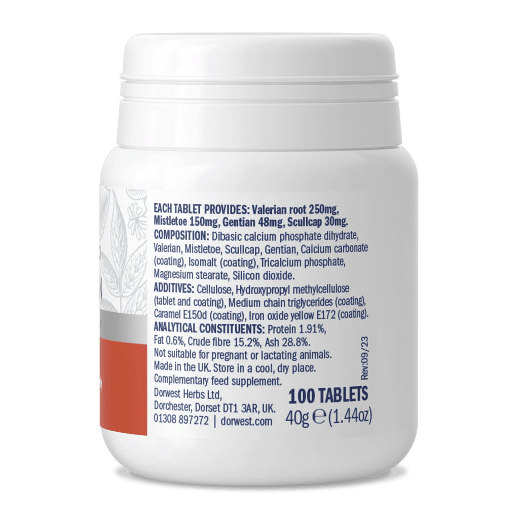 Dorwest Scullcap & Valerian - ter ondersteuning bij ontspanning en kalmering - 100 capsules - Shop with Marley's