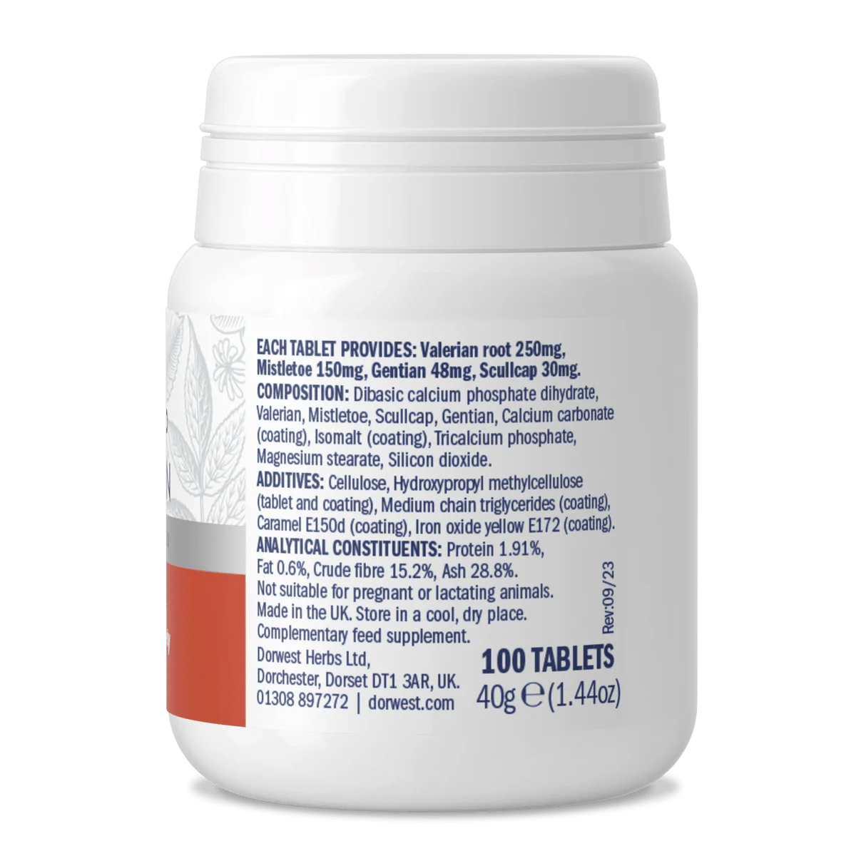 Dorwest Scullcap & Valerian - ter ondersteuning bij ontspanning en kalmering - 100 capsules - Shop with Marley's