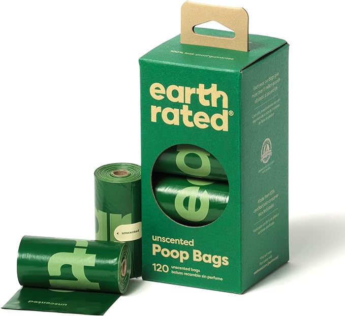 Earth Rated poepzakjes geurloos 8x15 stuks - Shop with Marley's