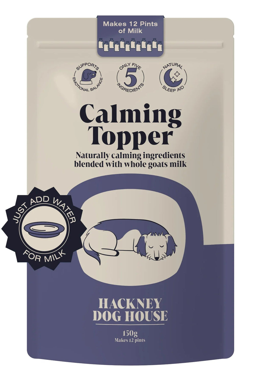 Hackney Dog House Calming Topper (150gr) - kalmerende geitenmelk - Shop with Marley's