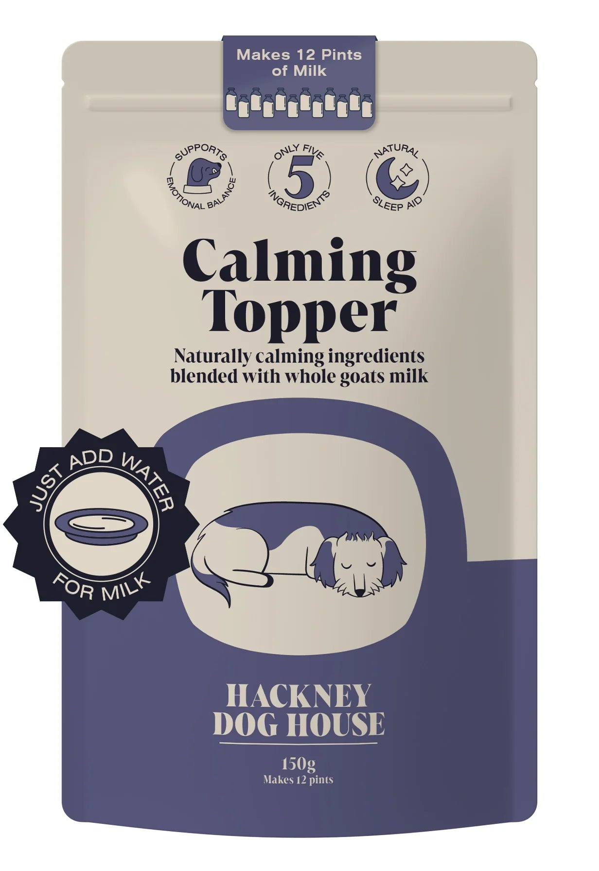 Hackney Dog House Calming Topper (150gr) - kalmerende geitenmelk - Shop with Marley's