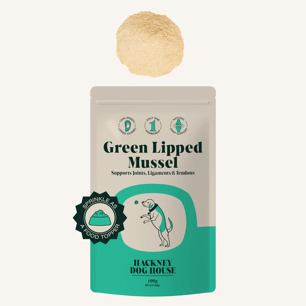 Hackney Dog House Green lipped mussel (100gr) - ondersteuning voor gewrichten - Shop with Marley's