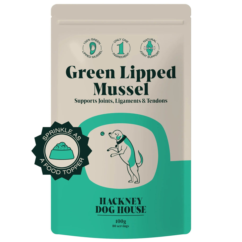 Hackney Dog House Green lipped mussel (100gr) - ondersteuning voor gewrichten - Shop with Marley's