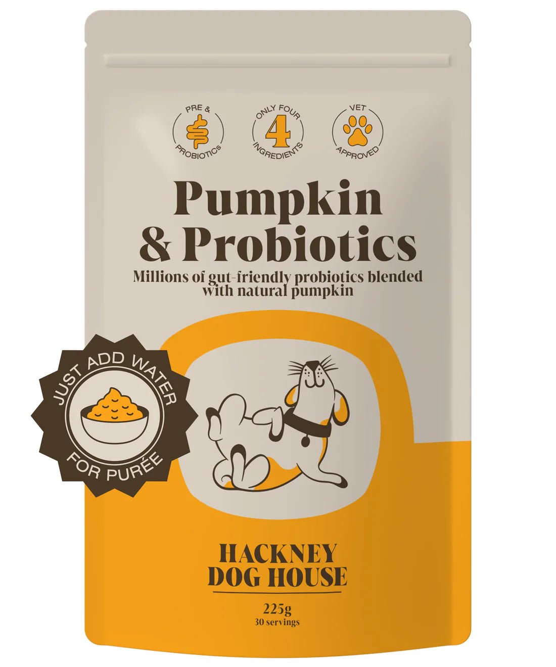 Hackney Dog House Pumpkin & Probiotics - Shop with Marley's