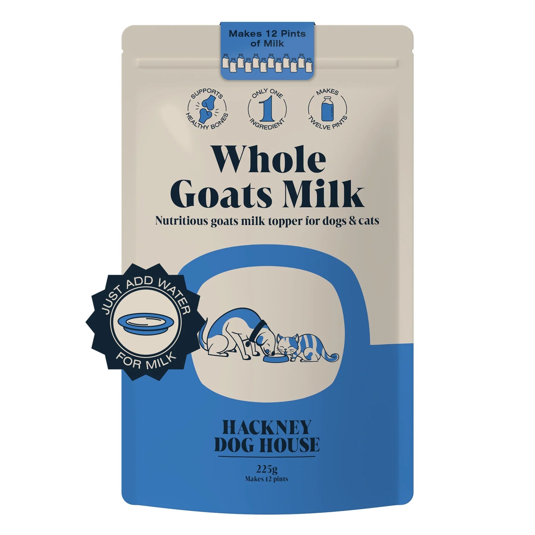Hackney Dog House Whole Goats Milk - geitenmelkpoeder - Shop with Marley's