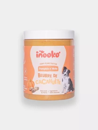Inooko pindakaas voor honden – Pompoen & Kaneel - 300gr - Shop with Marley's
