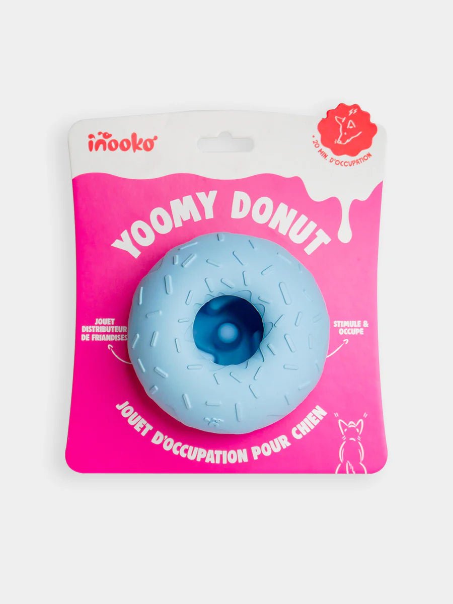 Inooko Yoomy Donut - Bleu - Enrichment voerspeeltje - Shop with Marley's