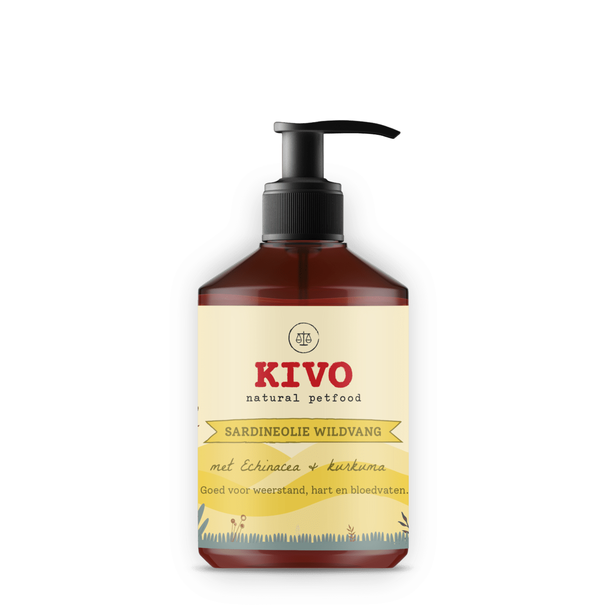 Kivo Sardineolie Echinacea & Kurkuma (500ml) - Shop with Marley's