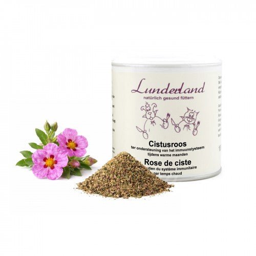 Lunderland Cistusroos voor honden - ondersteund immuunsysteem, rijk aan antioxidanten en helpt bij de natuurlijke afweer tegen teken - 90 gram - Shop with Marley's