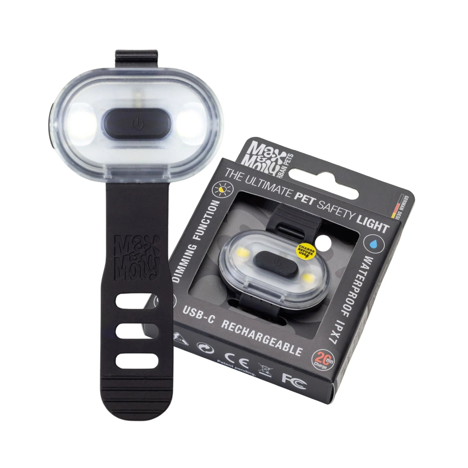 Max & Molly Matrix 2.0 Ultra LED Safety Light - Black - Shop with Marley's