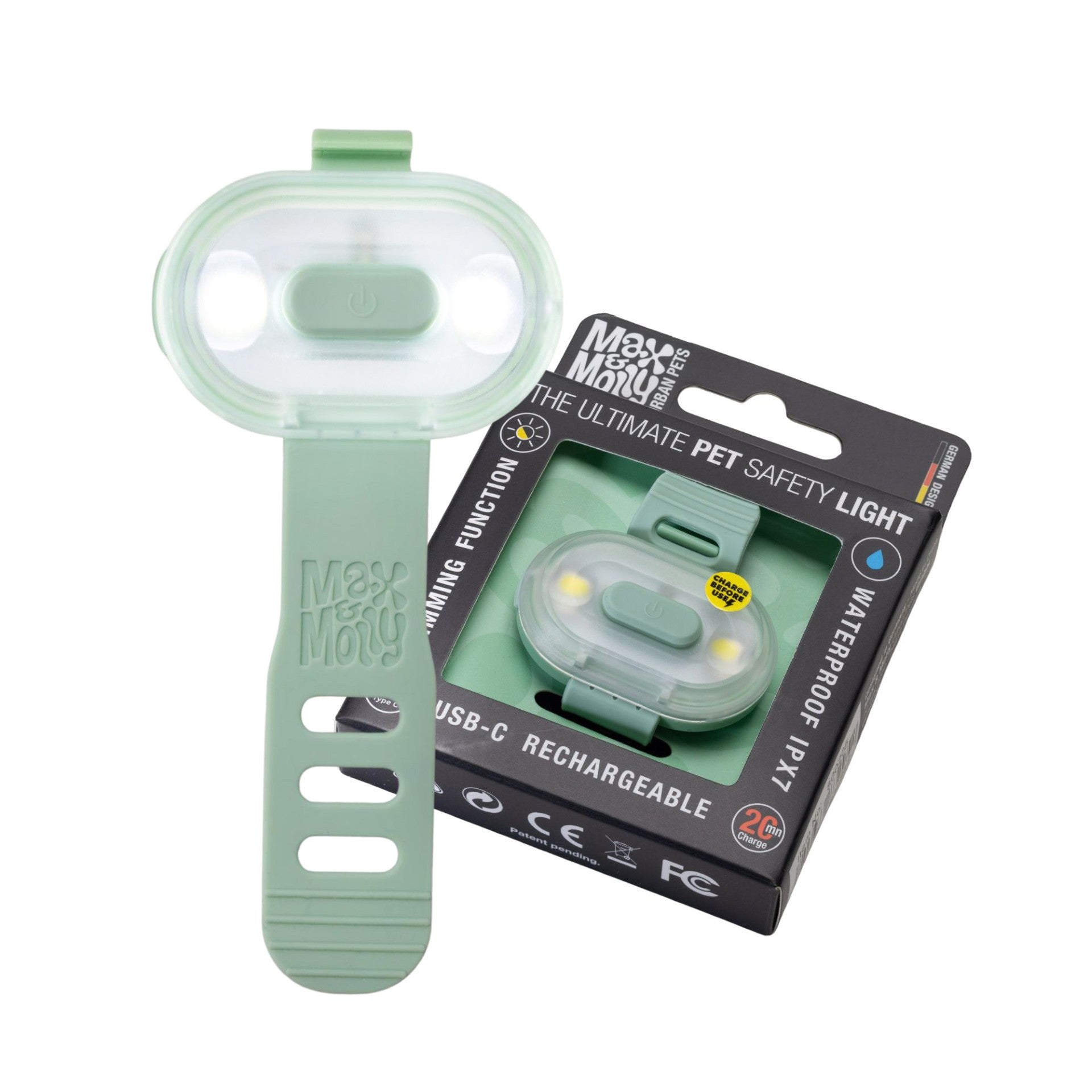 Max & Molly Matrix 2.0 Ultra LED Safety Light - Jade - Shop with Marley's