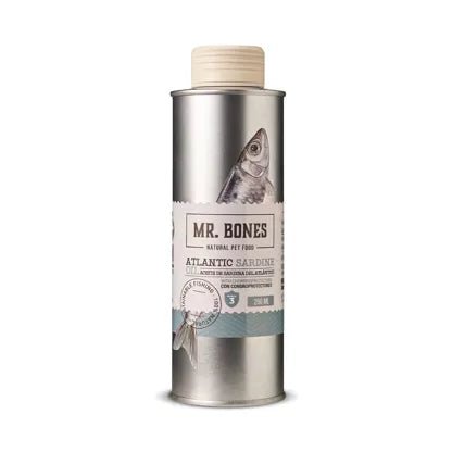 Mr. Bones Atlantische Sardineolie met Chondroprotectors (250ml) - Shop with Marley's