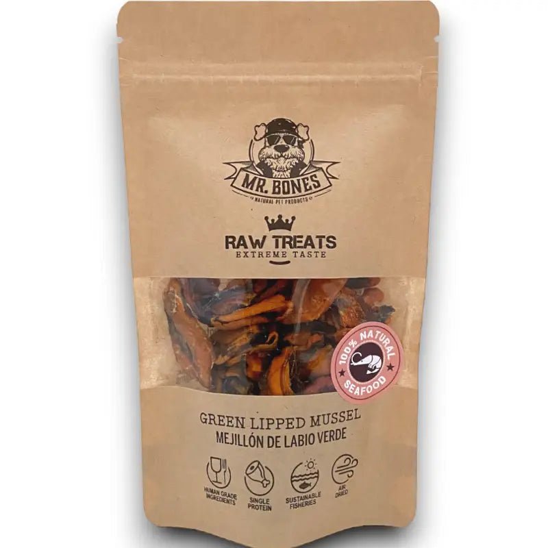 Mr. Bones Raw Treats Groenlipmossel (45gr) - Shop with Marley's