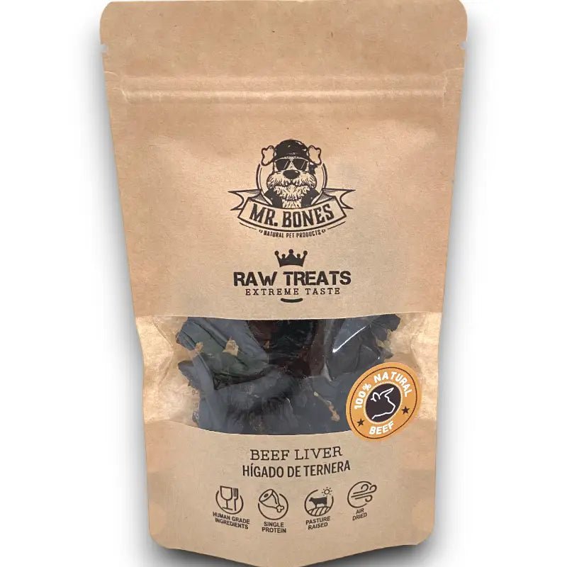 Mr. Bones Raw Treats Kalfslever (45gr) - Shop with Marley's
