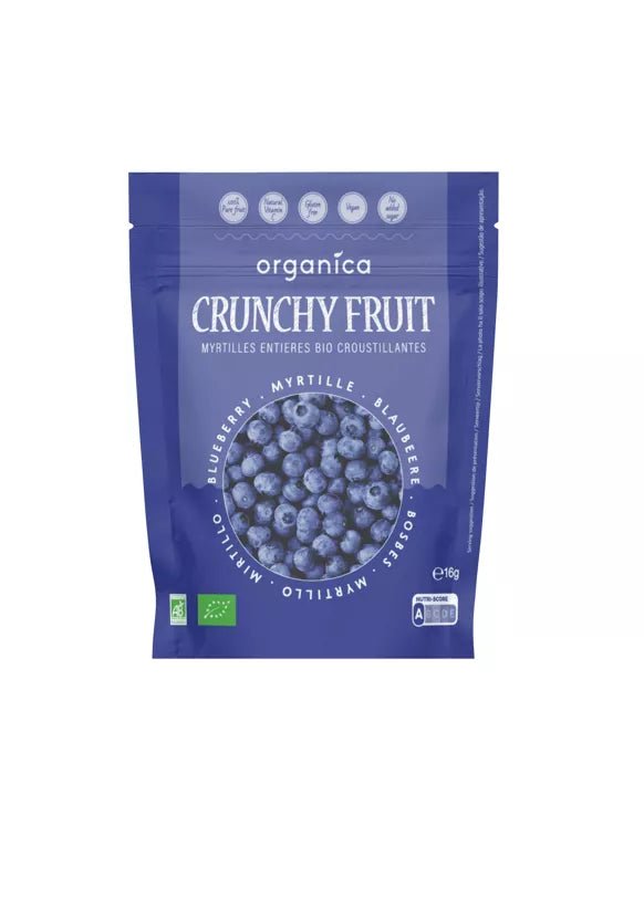 Organica gevriesdroogd fruit - Bosbessen (16gr) - Shop with Marley's