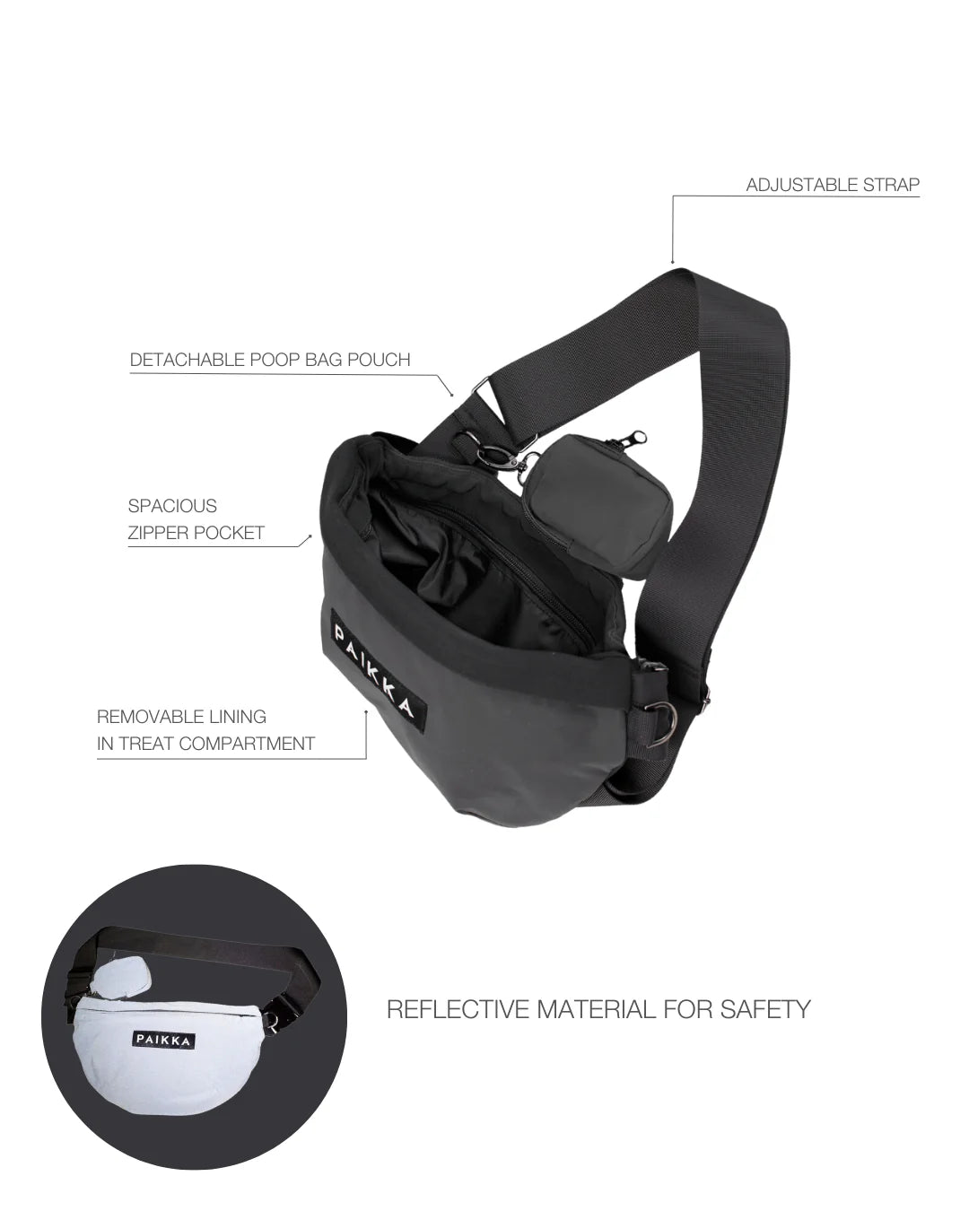 Paikka treatbag zwart - Shop with Marley's