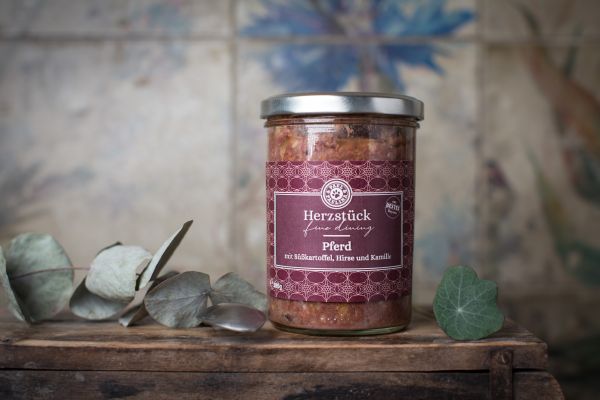 Paul & Paulina luxe maaltijd met paard, zoete aardappel & kamille (380gram) - Shop with Marley's