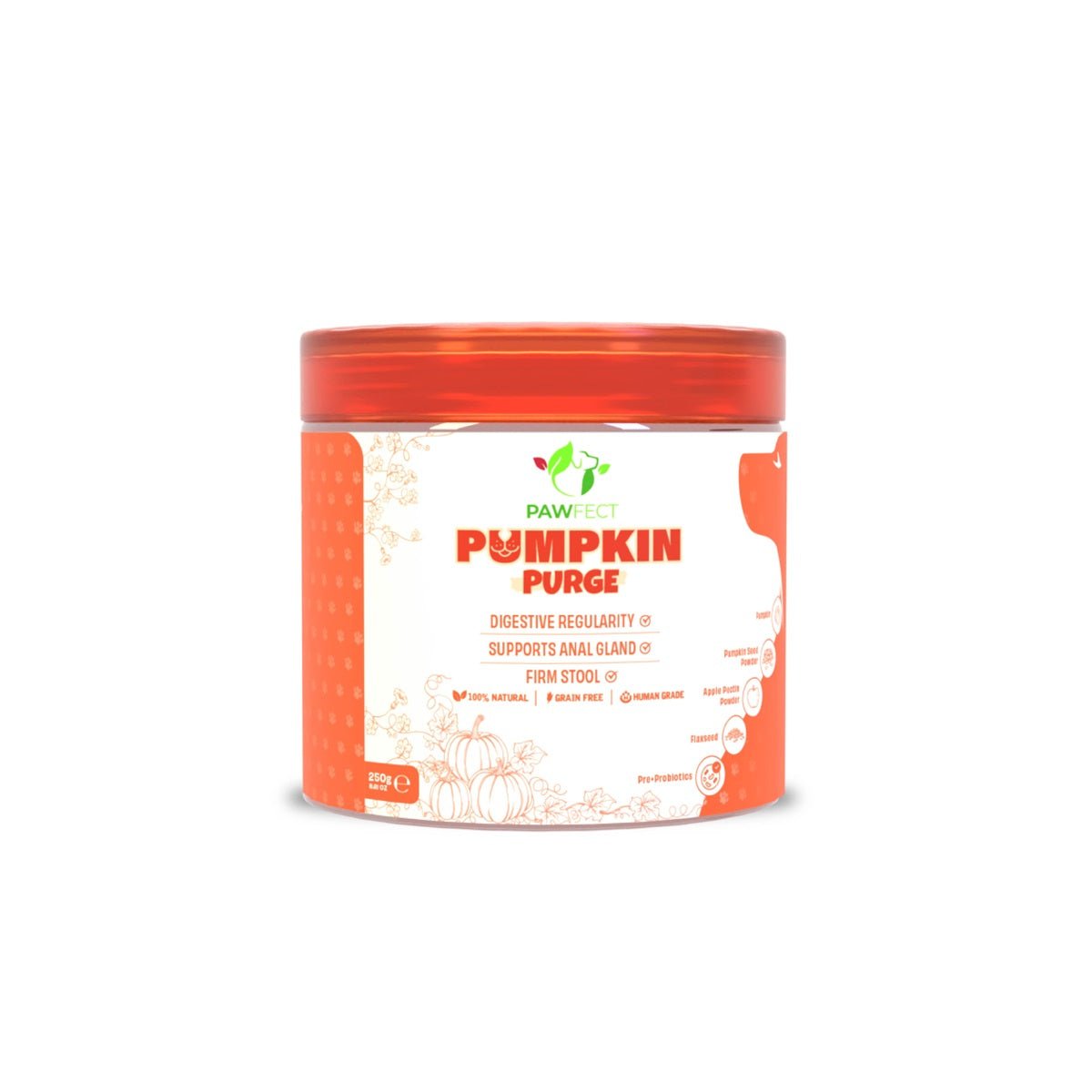 Pawfect Pumpkin Purge (250gr) - Shop with Marley's