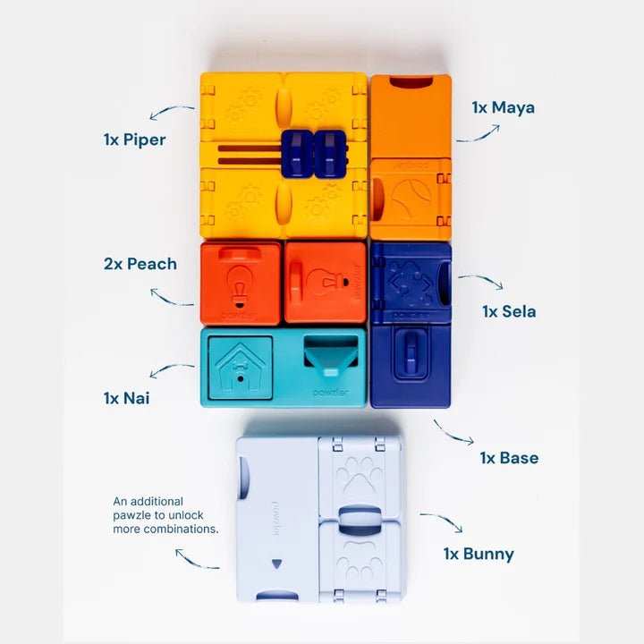 Pawzler Genius Set - modulaire interactieve hondenpuzzel - Shop with Marley's