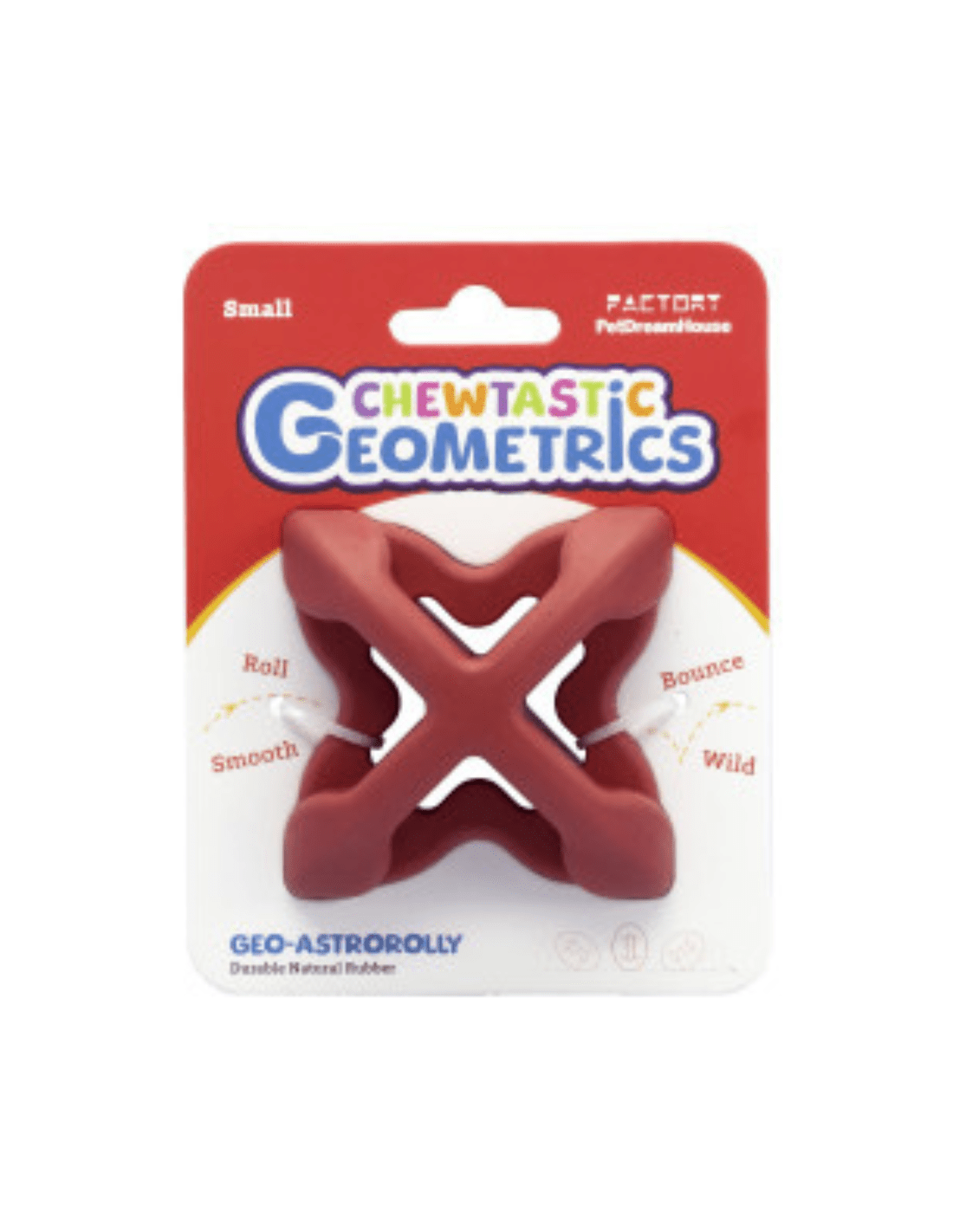 Petdreamhouse Chewtastic Geo - AstroRolly Red - Shop with Marley's
