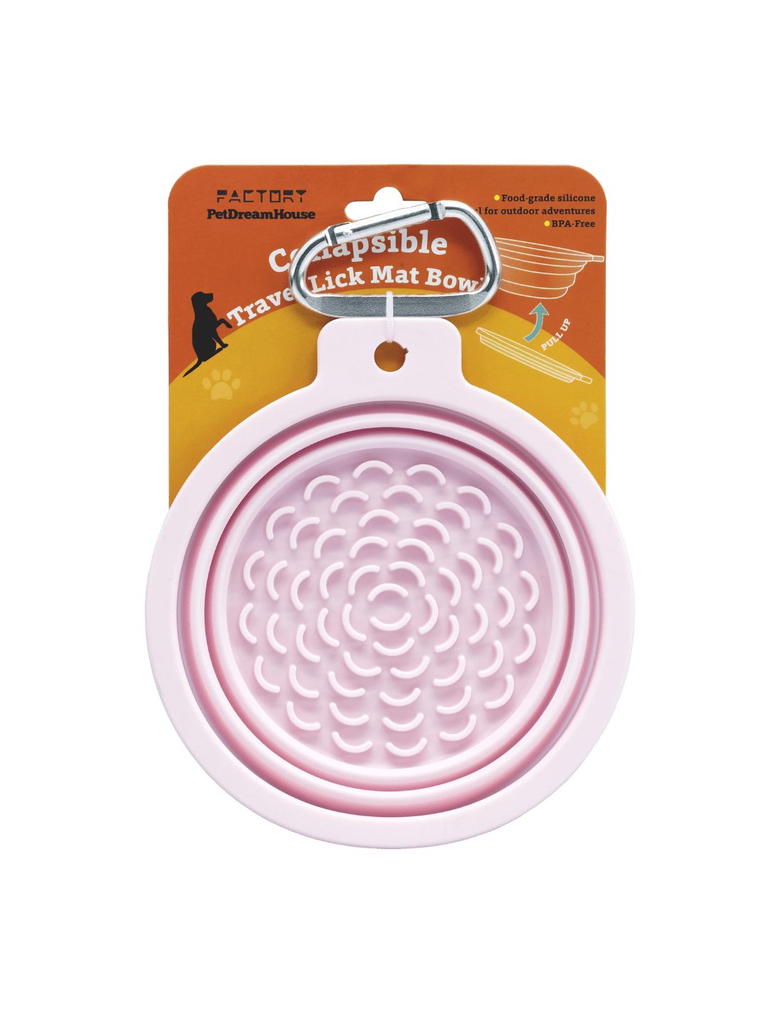 Petdreamhouse Opvouwbare Siliconen Reisbak (met Lickmat) - Shop with Marley's