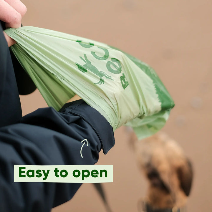 Beco 100% gerecyclede honden poepzakjes - met mintgeur