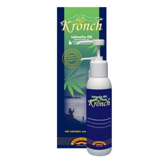 Red mij! - Henne Lakse Kronch SalmoCa olie - 250 ml - THT: 20 - 12 - 2025 - Shop with Marley's