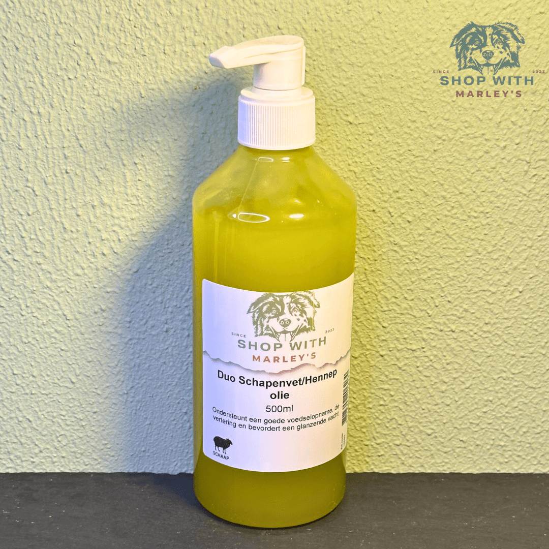 Shop with Marley's Duo Schapenvet/Hennep Olie (500ml) - Shop with Marley's