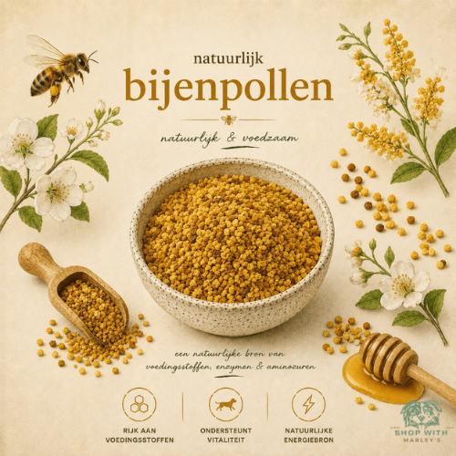 Shop with Marley's Functionele topper - Bijenpollen voor honden - Shop with Marley's