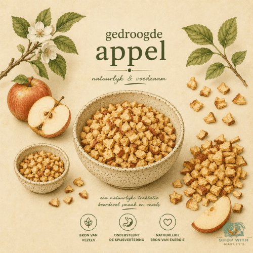 Shop with Marley's - Functionele topper - Gedroogd fruit - Appel - Shop with Marley's