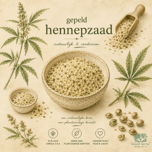 Shop with Marley's Functionele topper - kruiden - Gepelde hennepzaad - Shop with Marley's