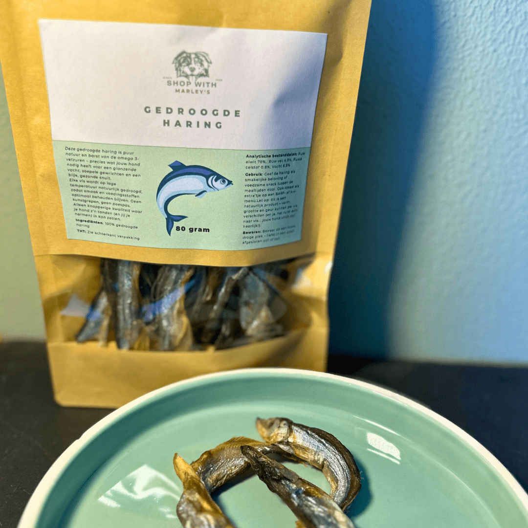 Shop with Marley's gedroogde haring (80gr) - Shop with Marley's
