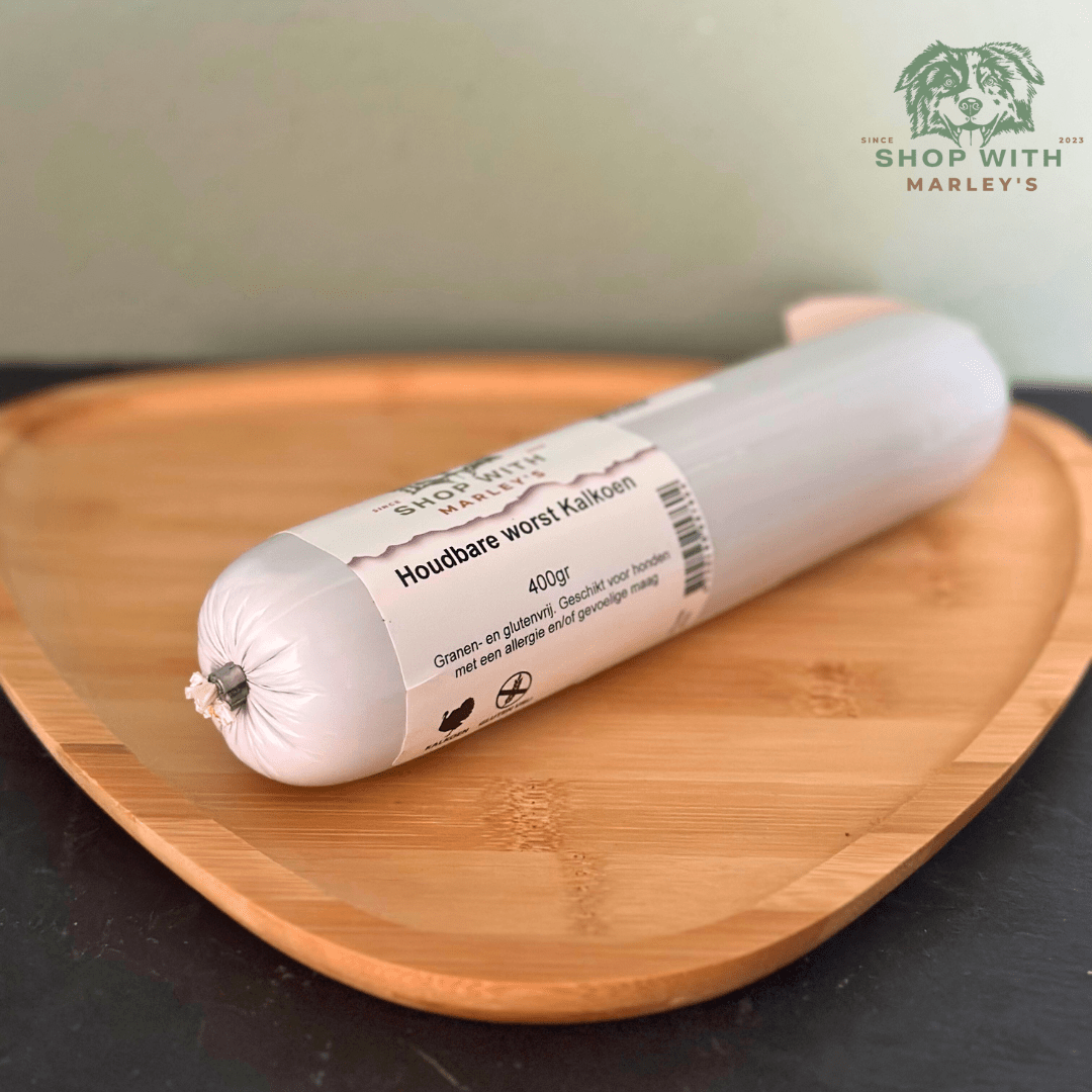 Shop with Marley's houdbare worst Kalkoen (400gr) - Shop with Marley's