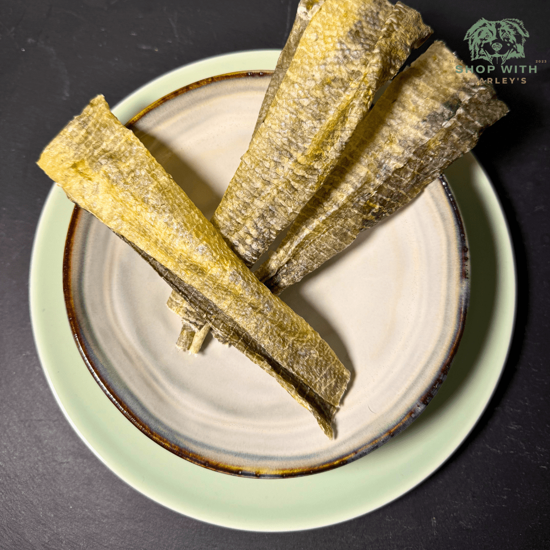 Shop with Marley's kauwsnack - vis - Kabeljauwhuid - 100 gram - Shop with Marley's